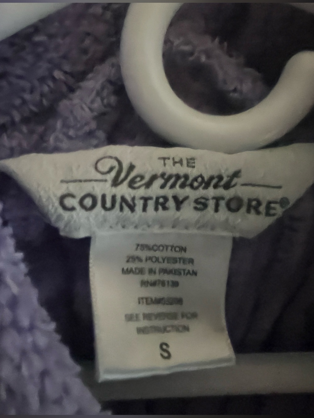 Cozy Lavender Plush Ribbed Robe - Picture 2 of 3